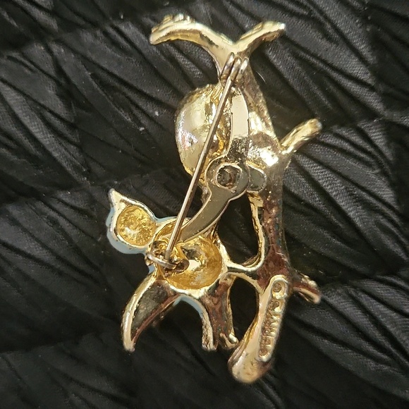 GERRYs signed Vintage from the 1960s. Blue Bird, faux pearl eggs Brooch - Picture 8 of 13